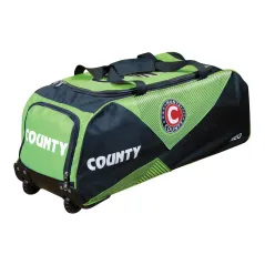 Hunts County Neo Wheelie Bag - Black/Green (2022)