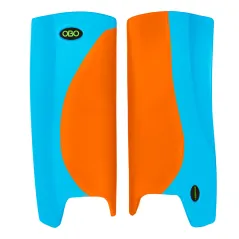 OBO Robo Hi-Rebound Legguards - Orange/Peron Blue