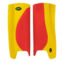 OBO Robo Hi-Rebound Legguards - Red/Yellow
