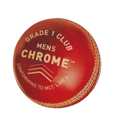 GM Chrome Cricket Ball - Red (2023)
