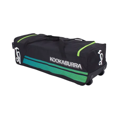 Kookaburra 9000 Wheelie Bag - Green/Black (2023) - Bolsos y