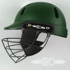 C&D The Albion Titanium Senior Cricket Helmet - Green