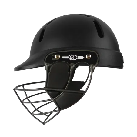 C&D The Albion Titanium Senior Cricket Helmet - Black