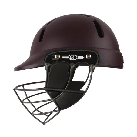 C&D The Albion Titanium Senior Cricket Helmet - Maroon