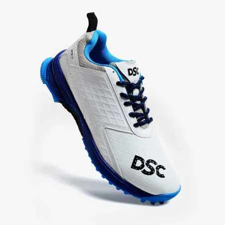 DSC Jaffa 22 Cricket Shoes - White/Navy (2023)