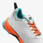 DSC Jaffa 22 Junior Rubber Cricket Shoes - White/Orange (2023)