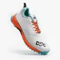 DSC Jaffa 22 Junior Rubber Cricket Shoes - White/Orange (2023)