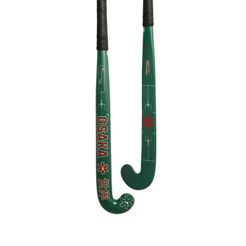 Osaka Vision 25 Show Bow Hockey Stick - Green/Red (2023)