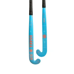 Osaka Indoor Vision 10 Low Bow Hockey Stick - Blue/Orange