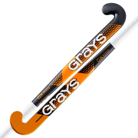 Grays GX3000 Ultrabow Junior Hockey Stick - Zwart/Oranje