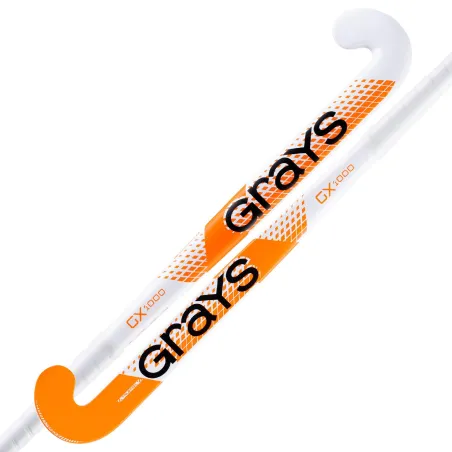 Grays GX1000 Ultrabow Junior Hockey Stick - White/Orange