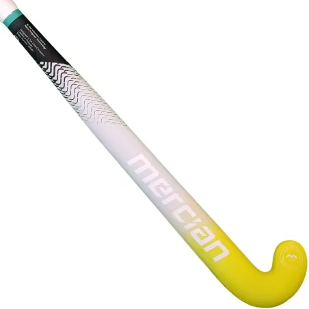 Mercian Genesis CF5 Pro Hockey Stick - Yellow/Grey (2023/24)