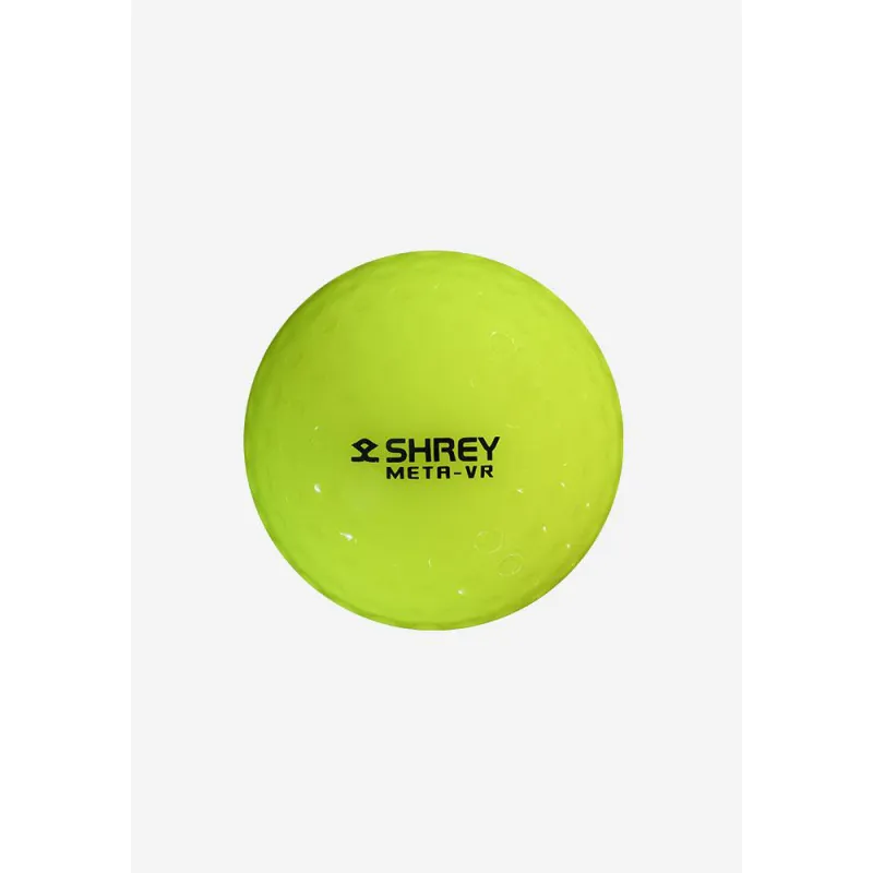 Shrey Meta VR Dimple Hockey Balls - Yellow - Pack of 12