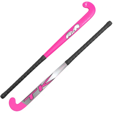 TK 3.6 Indoor Control Bow Hockey Stick - Pink (2023/24)