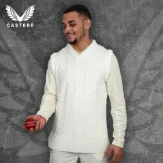 Castore Gebreide Mouwloze Cricket Trui - Cricket Jumpers