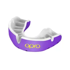 OPRO Autoajuste GEN4 Protector Bucal Oro - Púrpura/Blanco