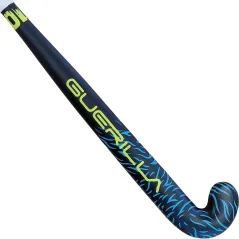 Guerilla Silverback C10 Low Bend Hockey Stick - Black/Cyan