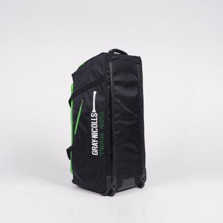 Bolso de cricket con ruedas Gray Nicolls Team 400 - Negro/Verde