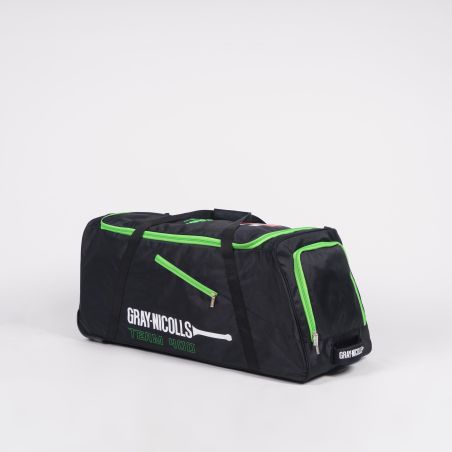 Bolso de cricket con ruedas Gray Nicolls Team 400 - Negro/Verde