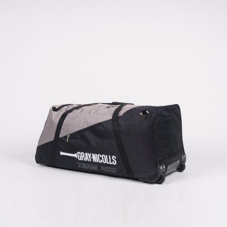 Gray Nicolls Team 400 Wheelie Cricket Bag - Black/Silver (2024)