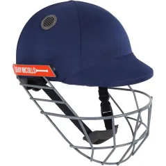 Grijze Nicolls Atomic Cricket-helm - Navy (2020)
