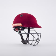 Casco Nicolls Atomic Cricket Gris - Granate (2024) - Cascos