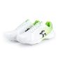 Kookaburra KC 2.0 Spike Cricket Shoes - White/Lime (2024)