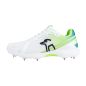 Kookaburra KC 2.0 Spike Cricket Shoes - White/Lime (2024)