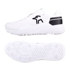 Kookaburra KC Players Rubber Cricket Shoes - White/Black (2024)