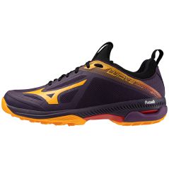 Mizuno Wave Panthera Hockey Shoes - Purple/Orange (2024)