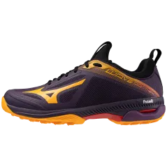 Mizuno Wave Panthera Hockey Shoes - Purple/Orange (2024)