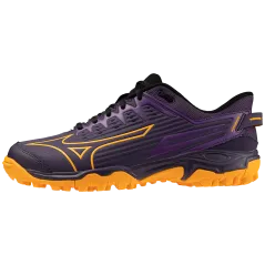 Mizuno Wave Lynx 2 Hockey Shoes - Purple/Orange (2024)