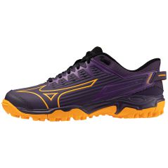 Mizuno Wave Lynx 2 Hockey Shoes - Purple/Orange (2024)
