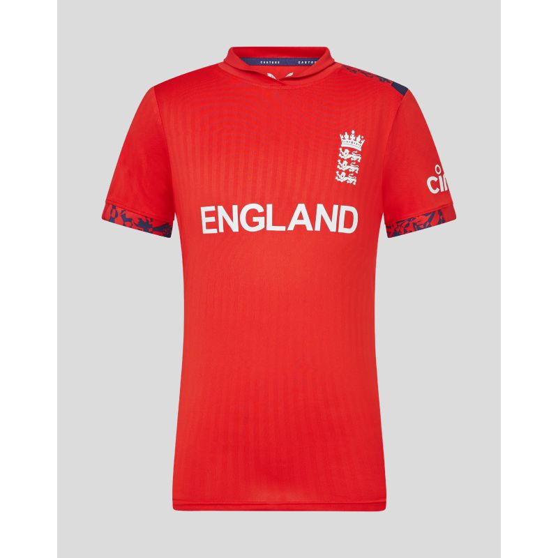 Castore ECB England T20 Replica Junior SS Shirt - World Cup Edition (2024)