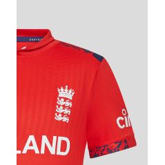 Castore ECB England T20 Replica Junior SS Shirt - World Cup Edition (2024)