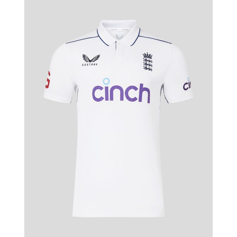 Castore ECB England Test Replica SS Shirt (2024)