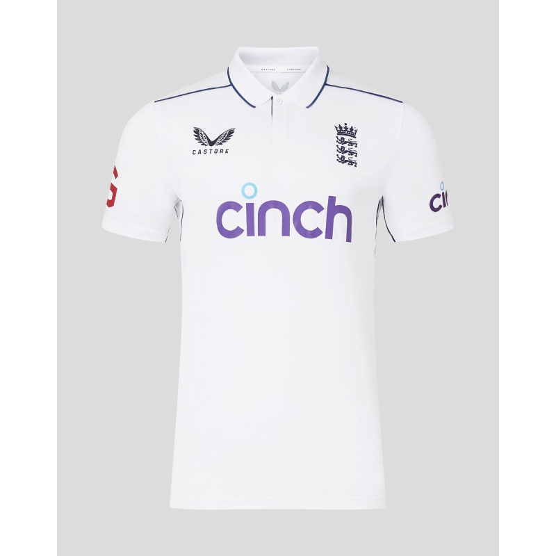 Castore ECB England Test Replica SS Shirt (2024)