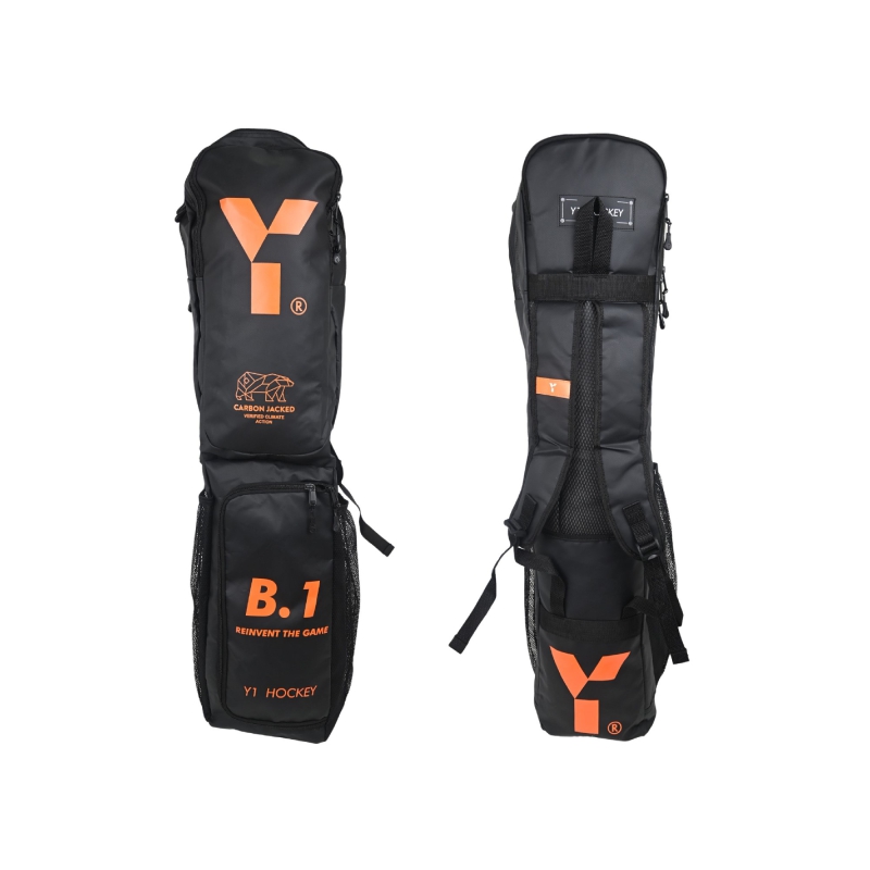 Y1 B1 Stickbag - Black/Orange (2024/25)