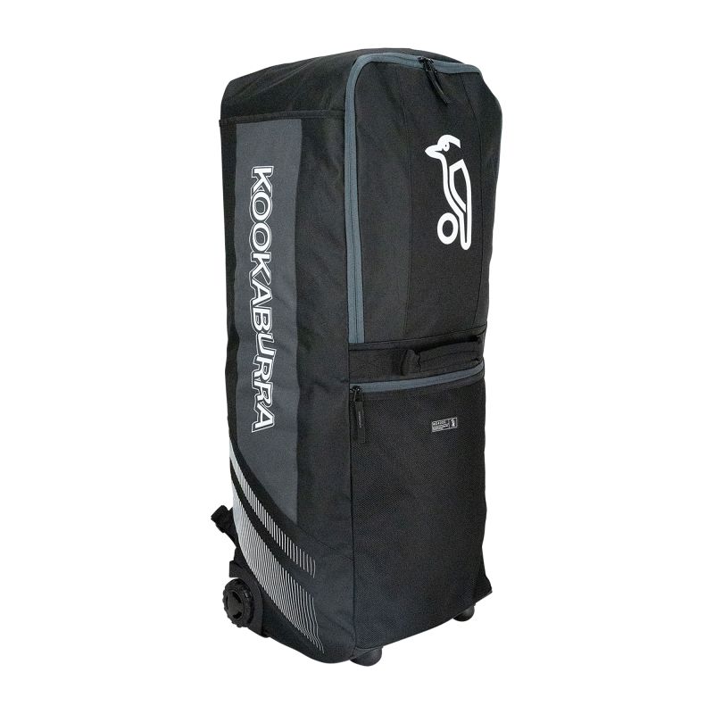 Kookaburra wd4000 Wheelie Duffle Bag - Black/Grey (2025)