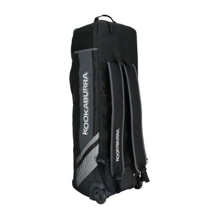 Kookaburra wd5000 Wheelie Duffle Bag - Black/Grey (2025)