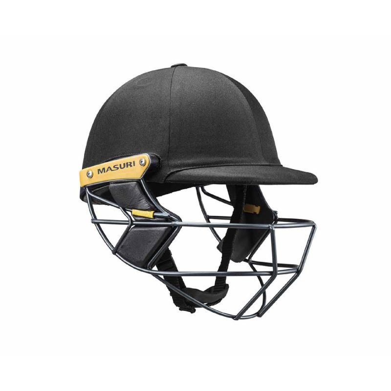 Masuri T Line Steel Senior Wicket Keeping Helmet - Black