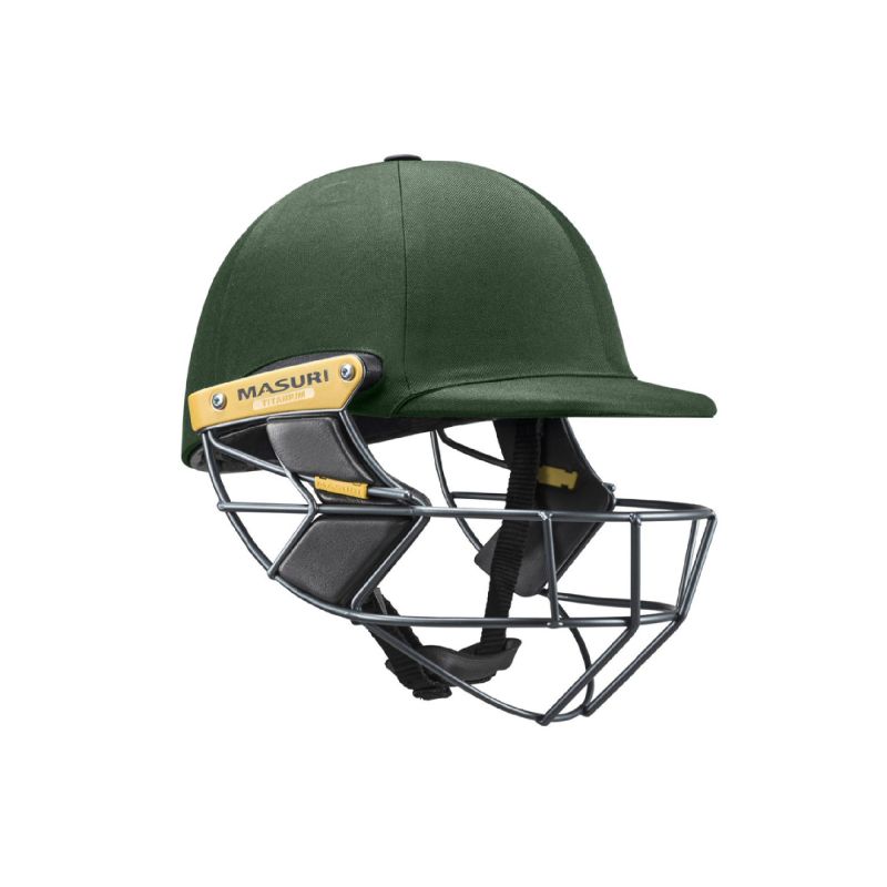 Masuri T Line Titanium Cricket Helmet - Green