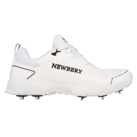 Newbery 360 Spike Cricket Shoes - White (2025)