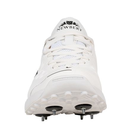Newbery 360 Spike Cricket Shoes - White (2025)