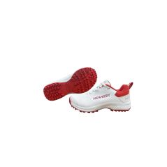 Newbery 360 Pimple Cricket Shoe - White/Red (2025)