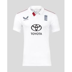 Castore England Cricket Test Replica Short Sleeve Shirt - Mens (2025/26)