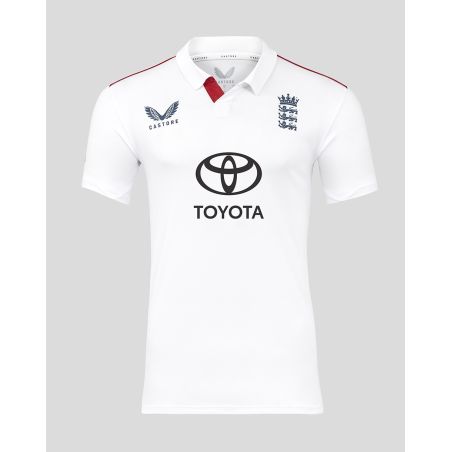 Camiseta de manga corta Castore England Cricket Test, réplica, para hombre (2025/26)