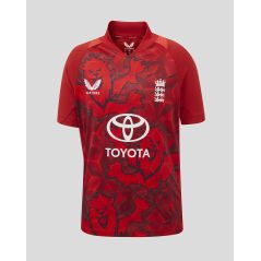 Maglia a maniche corte replica Castore England Cricket T20 - Junior (2025/26)