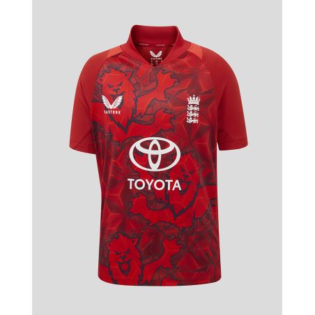 Maglia a maniche corte replica Castore England Cricket T20 - Junior (2025/26)