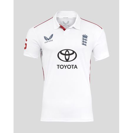 Maglia a maniche corte replica Castore England Cricket Ashes - Uomo (2025/26)